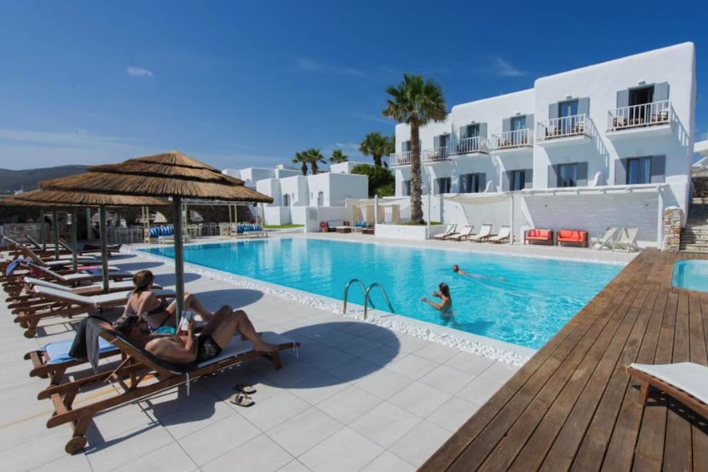 Paros Bay is where to stay in Paros with a pool access.